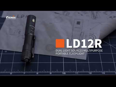 Senter Multifungsi Dual Led Fenix LD12R Rechargeable Flashlight