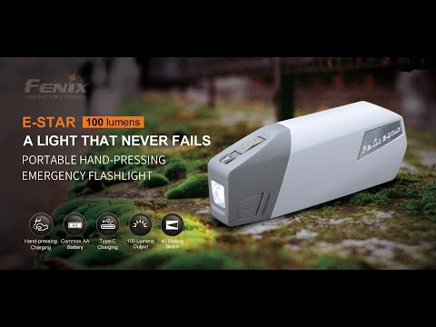 Fenix E-Star Senter LED Self-powered Emergency Flashlight
