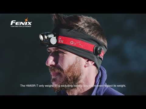 Senter Kepala Fenix HM65R-T 1500 Lumens Trail Running Rechargeable LED Headlamp Paling Terang