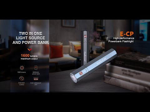 Fenix E-CP 1600 Lumens Senter LED Power Bank Flashlight Paling Terang