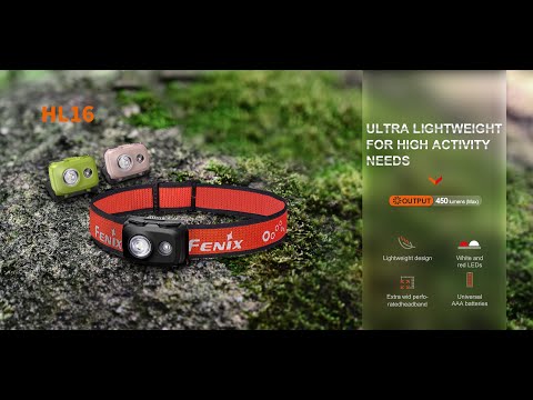 Senter Kepala Fenix HL16 Ultralight Ringan 450 Lumens!