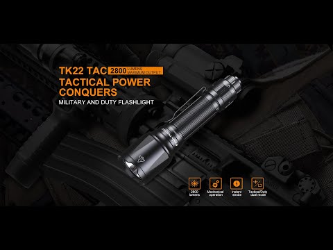 Fenix TK22 TAC 2800 Lumens LED Tactical Flashlight Paling Terang