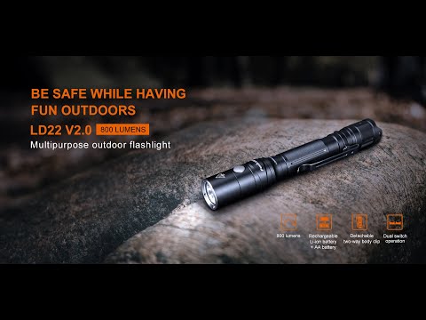Fenix LD22 V2.0 800 Lumens LED Flashlight Paling Terang