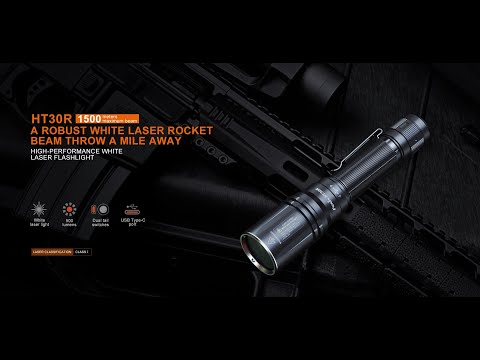 Senter Fenix HT30R White Laser LEP Focused Beam Tactical Flashlight 1500 Meter Paling Jauh