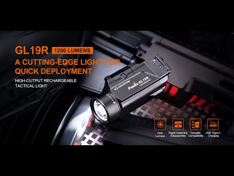 Fenix GL19R 1200 Lumens Rechargeable Tactical WML LED Paling Terang