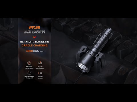 Fenix WF26R Senter LED High Performance Cradle Charging Duty Flashlight