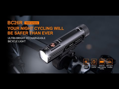 Lampu Sepeda Fenix BC26R 1600 Lumens Rechargeable Bike Light Paling Terang