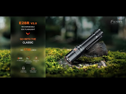 Senter Fenix E28R V2.0 Rechargeable Compact EDC Flashlight LED