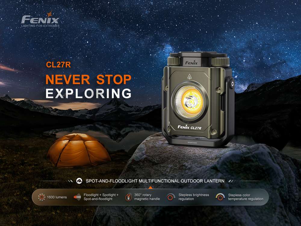 senter kerja lentera Fenix CL27R lantern