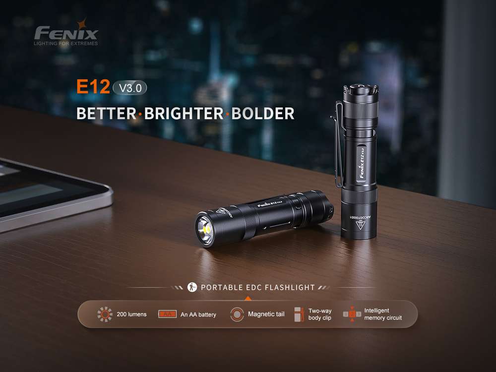 Senter mini led Fenix E12 V3.0
