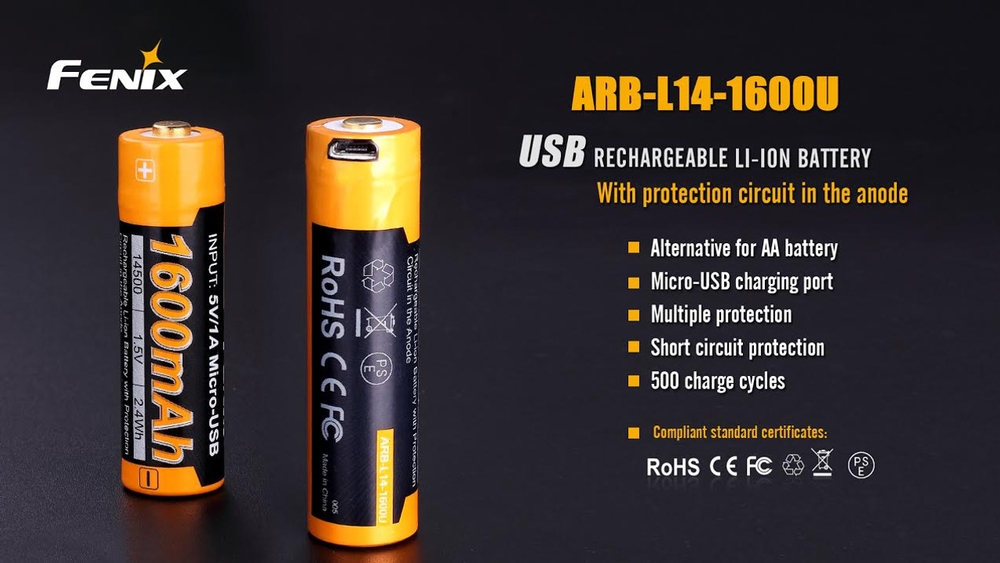 Fenix ARB-L14-1600U 1600mah 1,5v