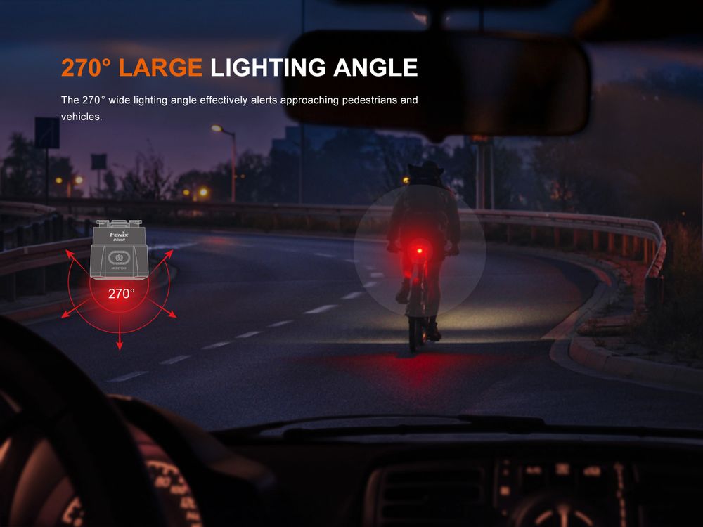 Lampu Belakang Sepeda Fenix BC06R dengan Smart Brake Sensing