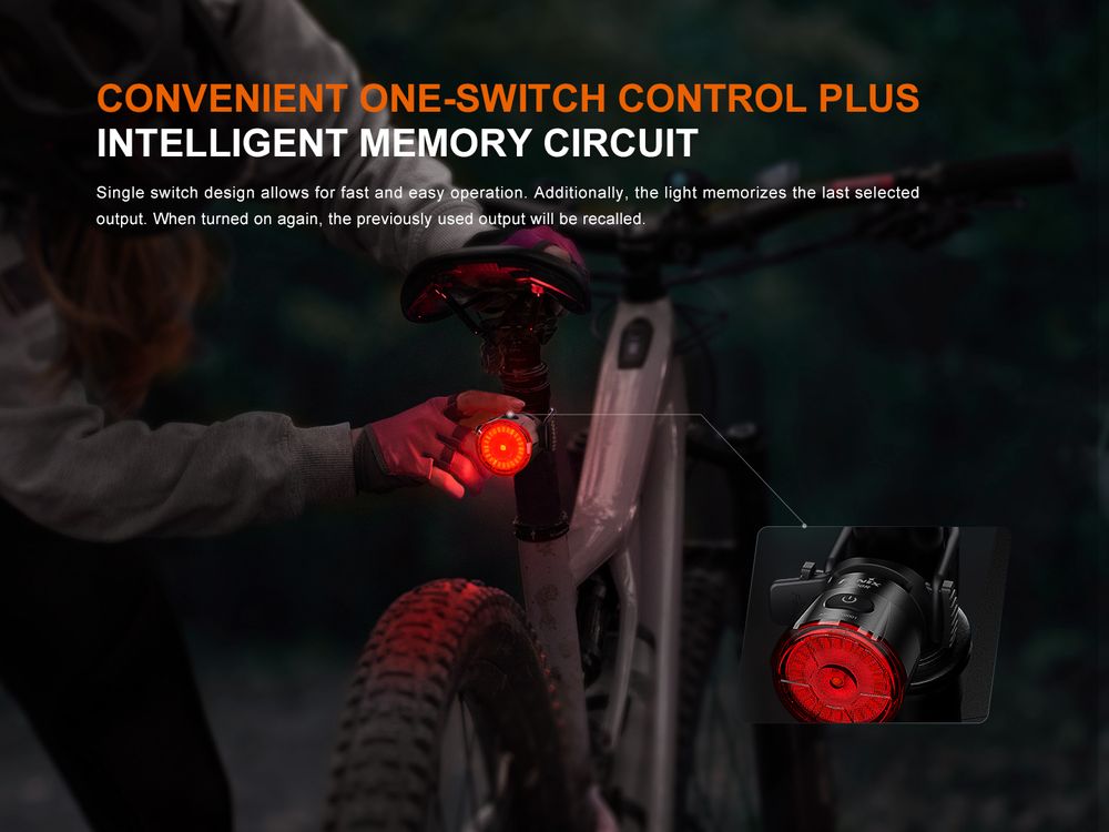 Lampu Belakang Sepeda Fenix BC06R dengan Smart Brake Sensing