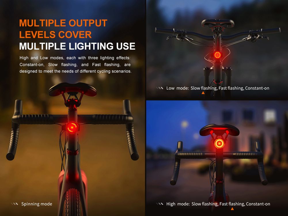 Lampu Belakang Sepeda Fenix BC06R dengan Smart Brake Sensing