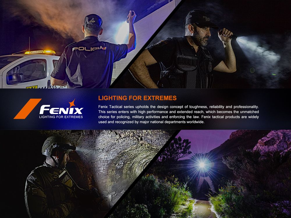 Fenix GL19R V2.0 Rechargeable Tactical WML Flashlight 1200 lumens