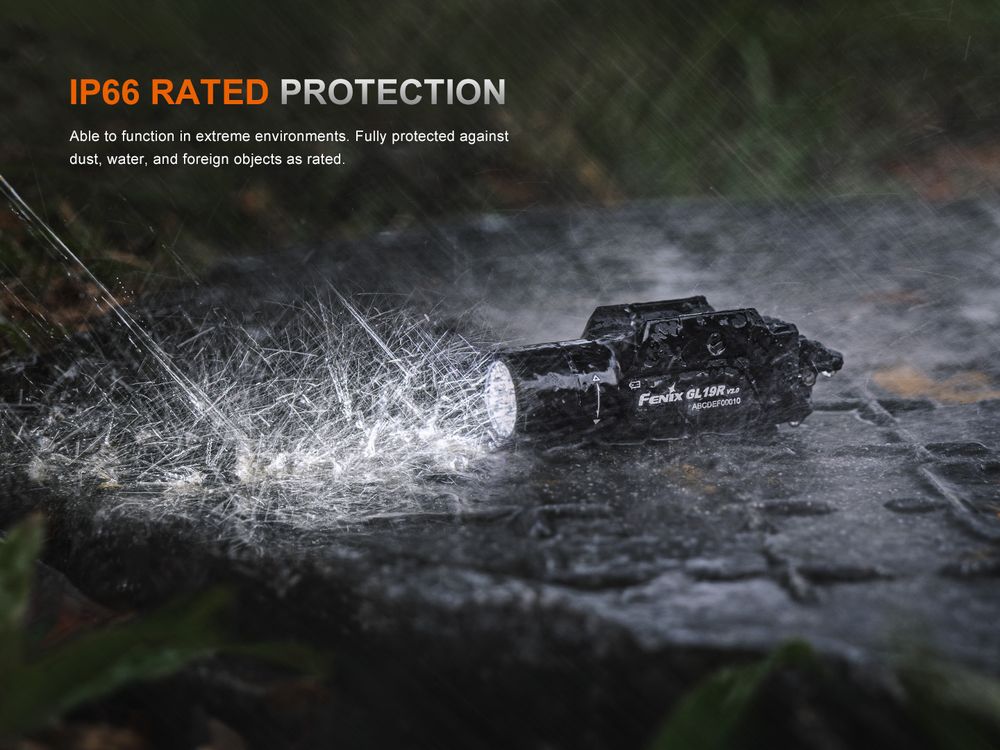 Fenix GL19R V2.0 Rechargeable Tactical WML Flashlight 1200 lumens