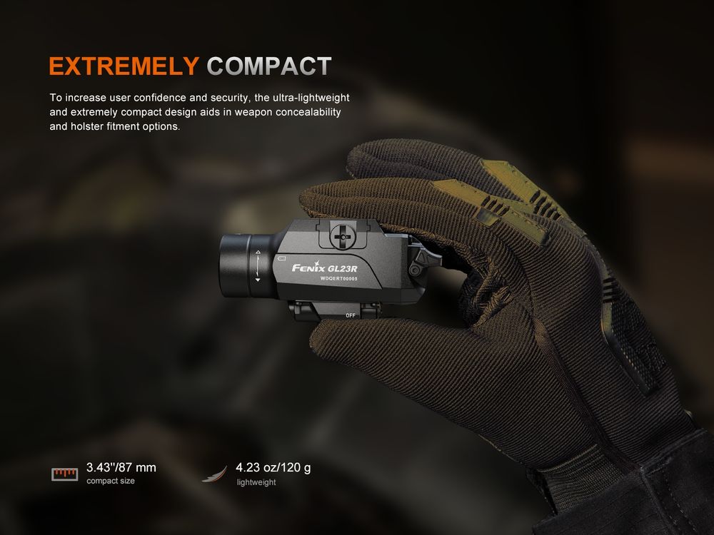 Senter Fenix GL23R Green Laser Tactical WML