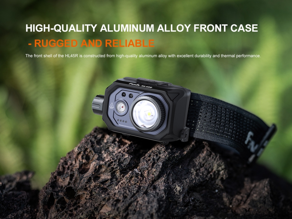 Senter Kepala Fenix HL45R dengan Sensor Gerakan, adjustable focus