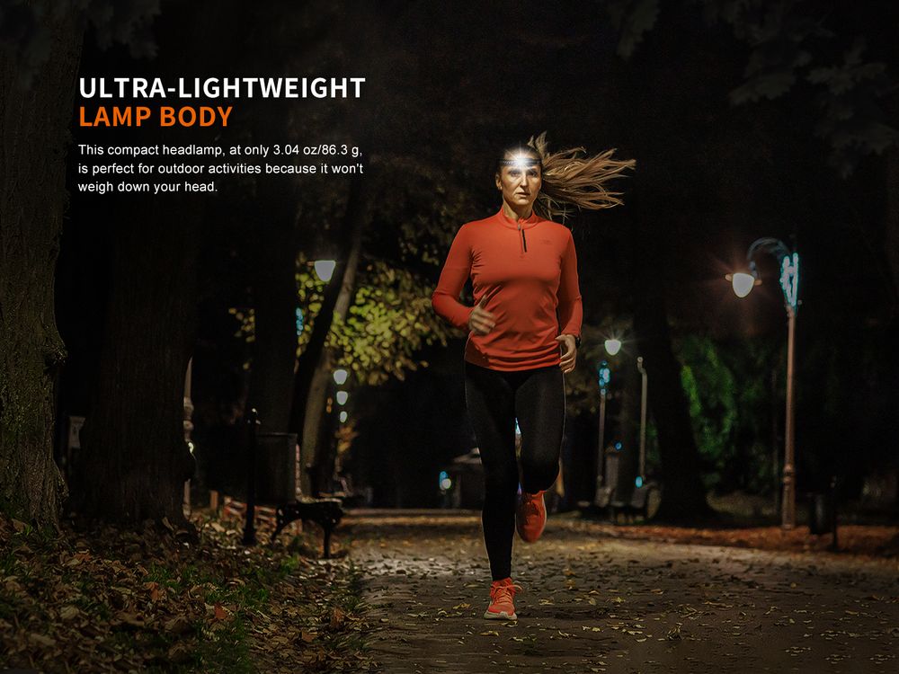 Fenix HM23 V2.0 Senter Kepala Ultralight dengan Sumber Cahaya Putih dan Merah