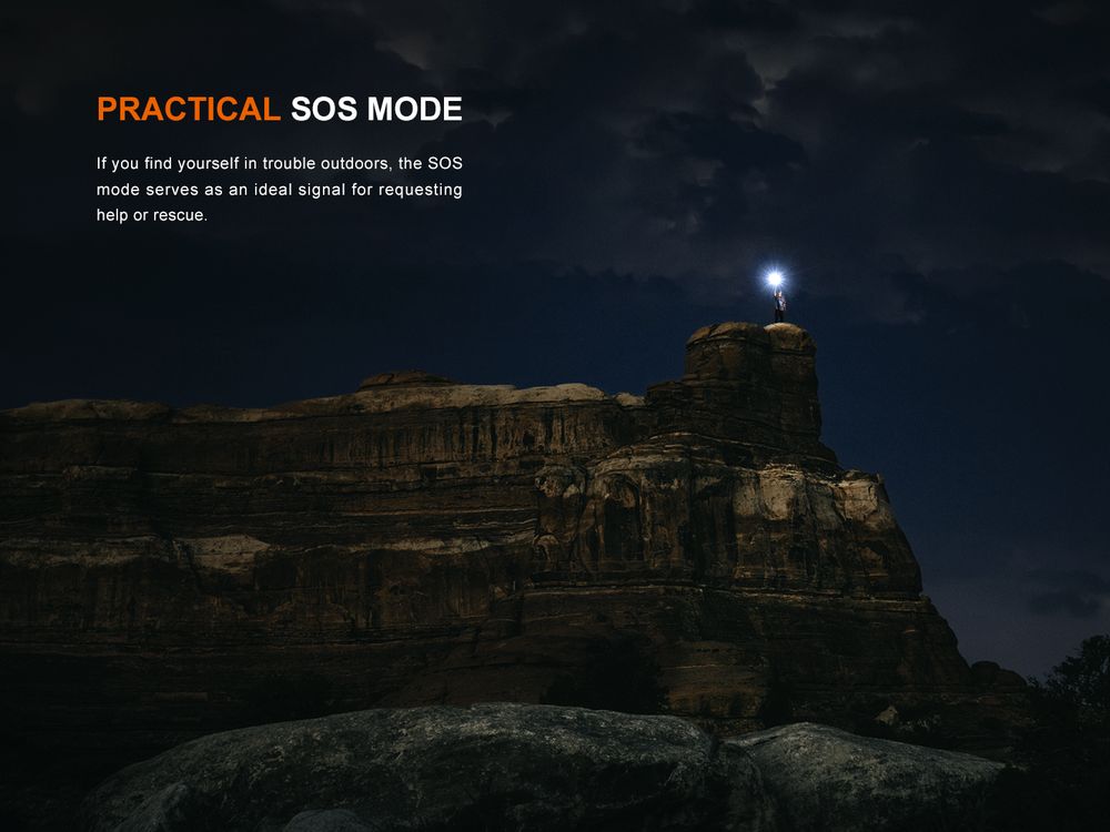 Senter LED Fenix LD45R Digital Focusing output 2800 lumens, tahan air, untuk petualangan outdoor