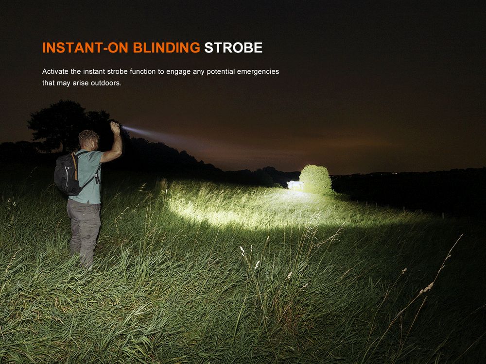 Senter LED Fenix LD45R Digital Focusing output 2800 lumens, tahan air, untuk petualangan outdoor