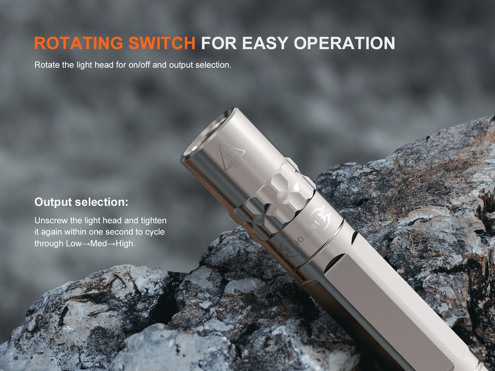 Fenix SILVGLOW – Senter Mini Gantung Kunci Elegan Limited Edition Stainless Steel