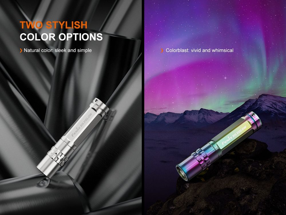 Fenix SILVGLOW – Senter Mini Gantung Kunci Elegan Limited Edition Stainless Steel