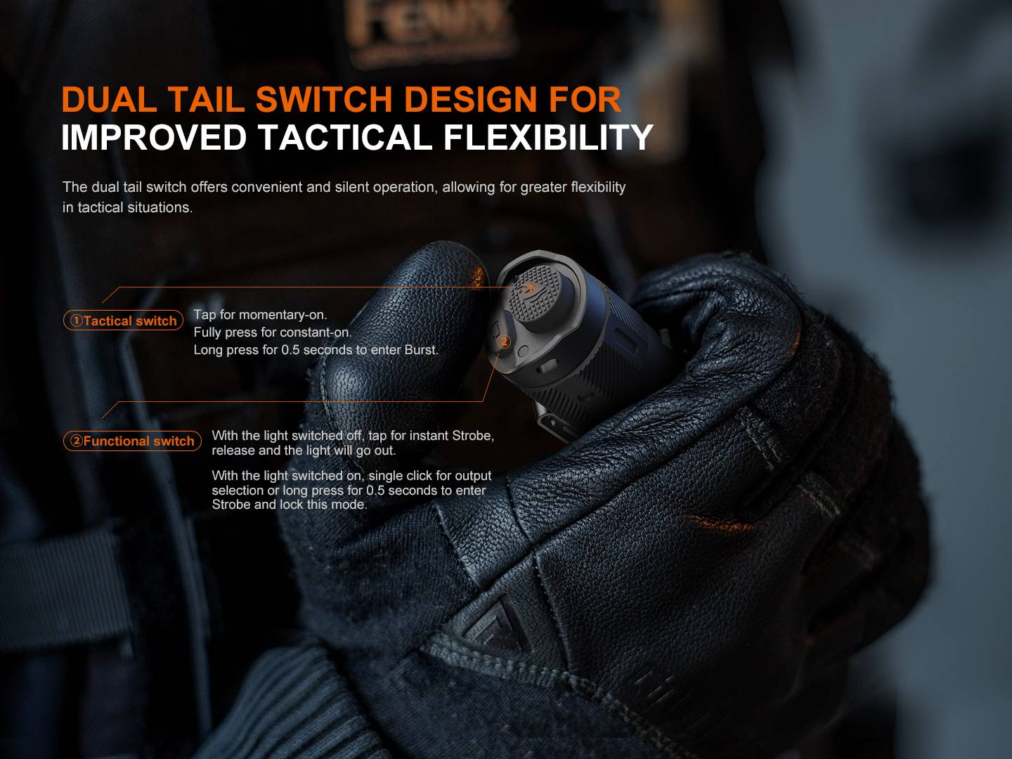 Fenix TK17 Senter taktis 3600 lumens
