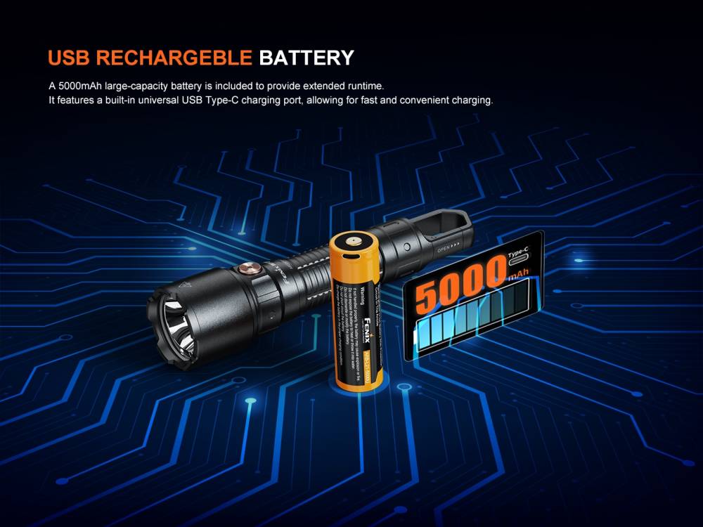 Fenix WF25RM Senter LED Multifungsi High Performance Cradle Charging Duty Flashlight