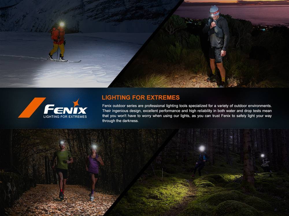 senter kepala Fenix HL18R-T V2.0 lightweight trail running headlamp