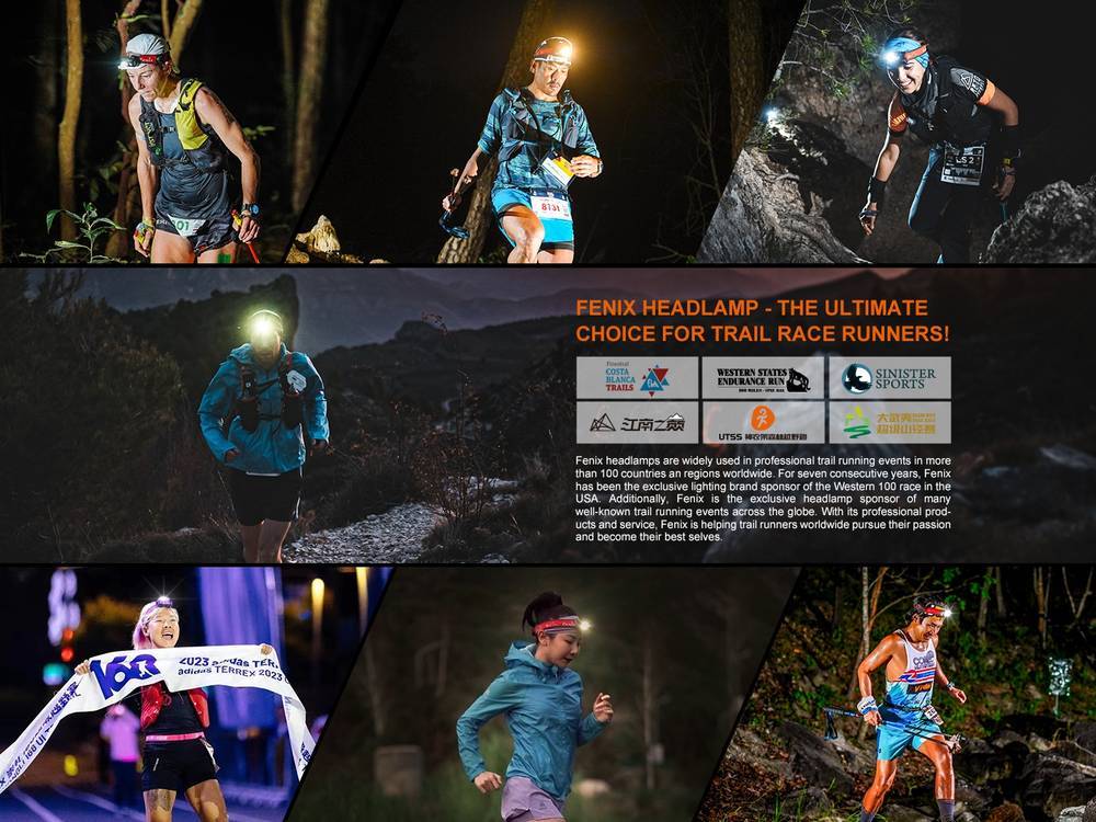 senter kepala Fenix HL18R-T V2.0 lightweight trail running headlamp