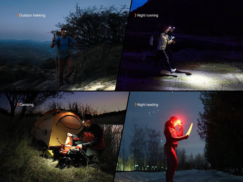 senter kepala Fenix HL18R-T V2.0 lightweight trail running headlamp