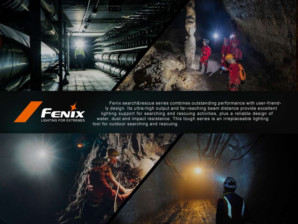 Senter kepala search & rescue Fenix HP35R