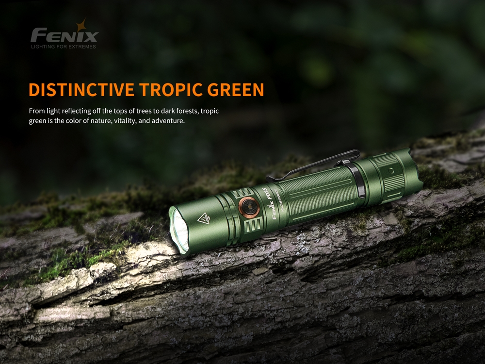 fenix pd35 v3.0 tropical green fenixlight.id