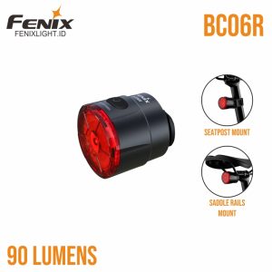 Lampu Belakang Sepeda Fenix BC06R dengan Smart Brake Sensing