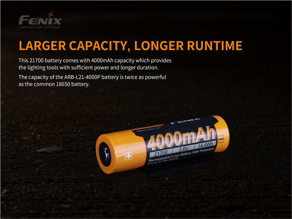 FENIX ARB-L21-4000P 21700 4000mAh