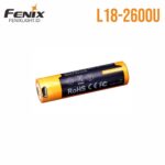 Fenix ARB-L18-2600U Battery 18650 2600 mAh USB Rechargeable