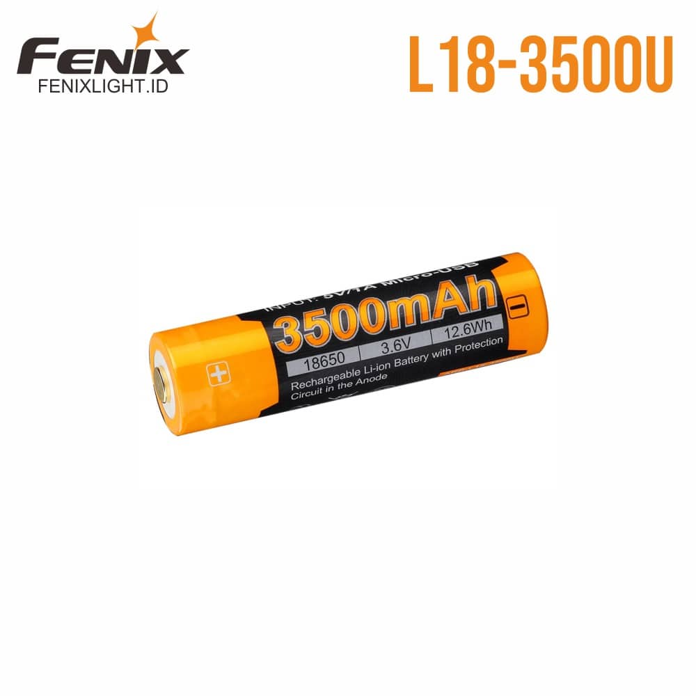 Fenix ARB-L18-3500U Battery 18650 3500 mAh USB Rechargeable