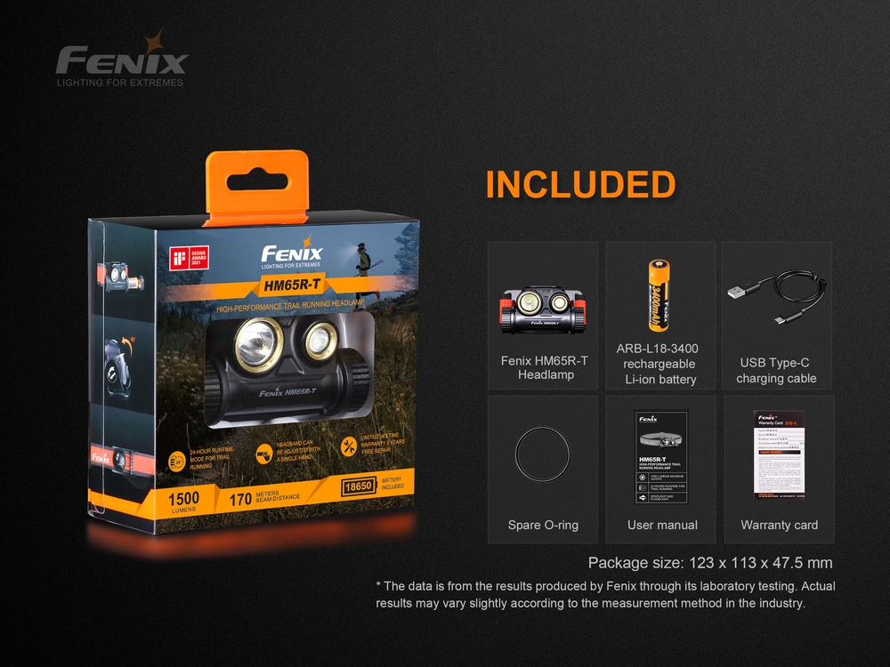 fenixlight.id Fenix HM65R-T Trail Running Headlamp