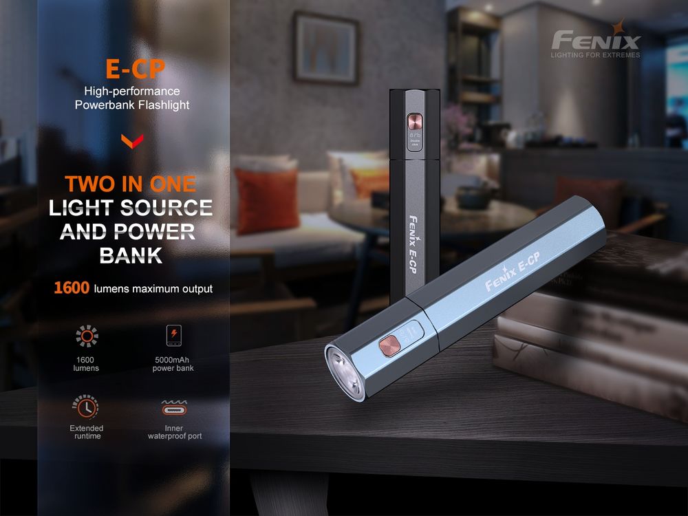 fenixlight.id Fenix E-CP Powerbank Flashlight