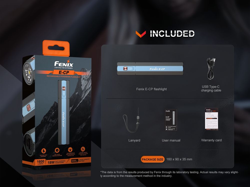 fenixlight.id Fenix E-CP Powerbank Flashlight