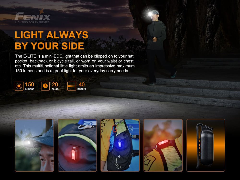 fenixlight.id Fenix E-LITE senter mini multifungsi