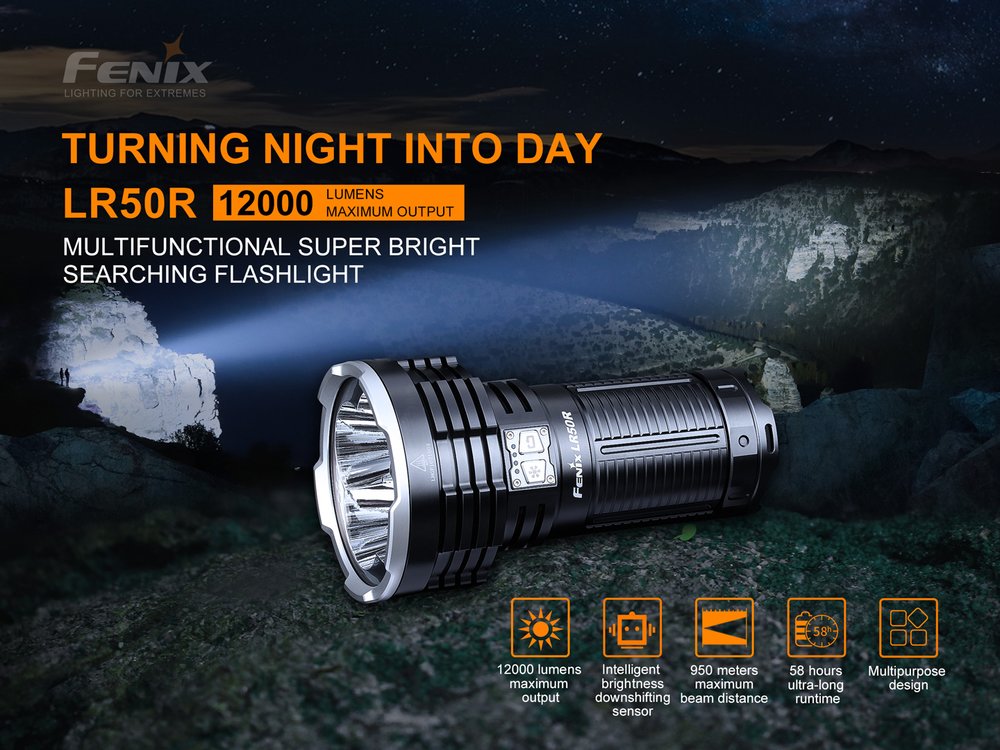 fenixlight.id Fenix LR50R senter super terang 12000 lumens