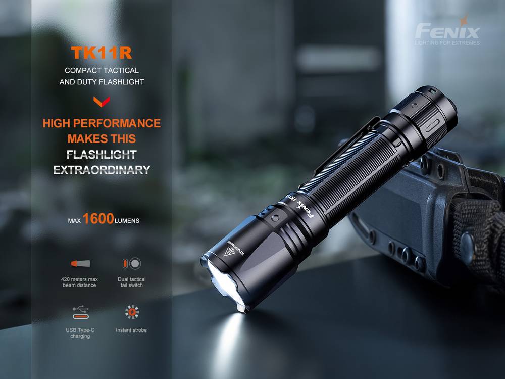 Senter Fenix TK11R tactical flashlight fenixlight.id