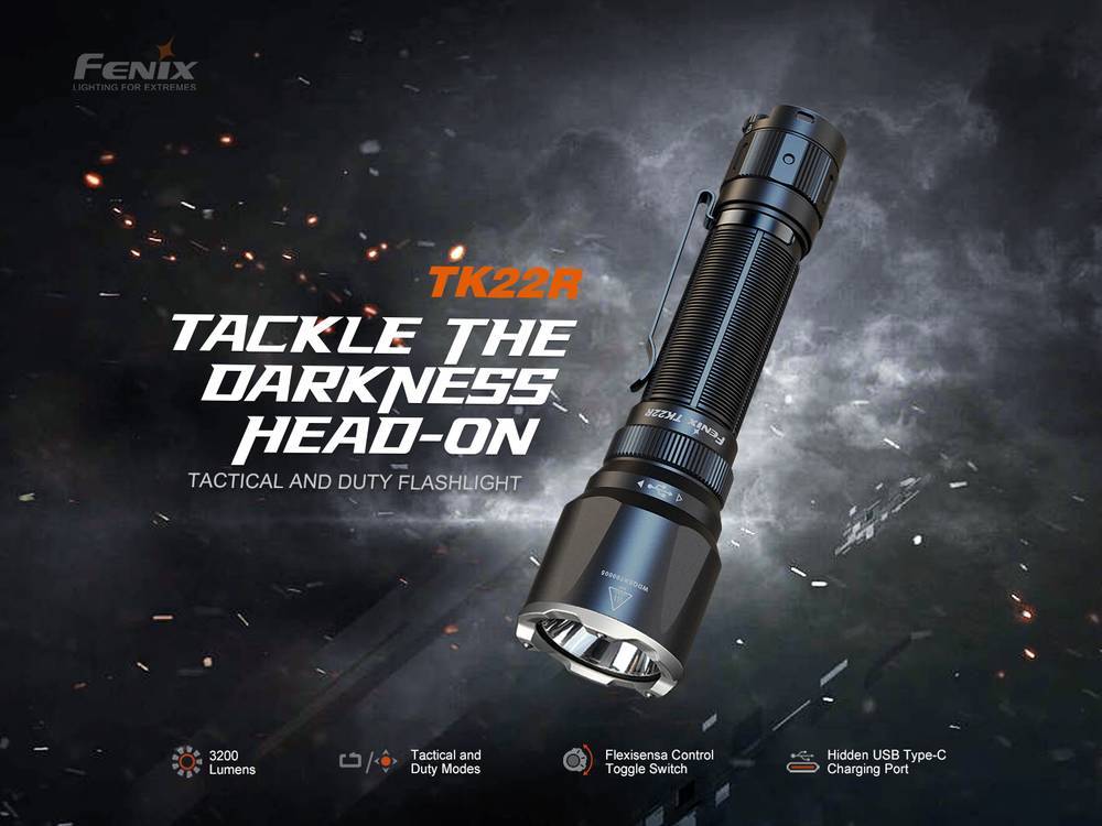 senter led taktis fenix HT18R tactical flashlight fenixlight.id