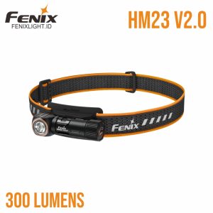 Fenix HM23 V2.0 Senter Kepala Ultralight dengan Sumber Cahaya Putih dan Merah