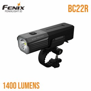 Lampu sepeda Fenix BC22R dengan desain aerodinamis dan fitur canggih untuk keamanan berkendara.