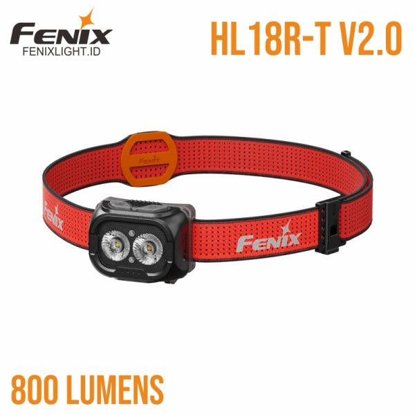 senter kepala Fenix HL18R-T V2.0 lightweight trail running headlamp