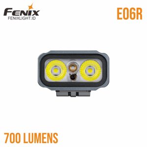 fenix e06r senter mini multifungsi cool white + ultraviolet + red laser + rgb ring