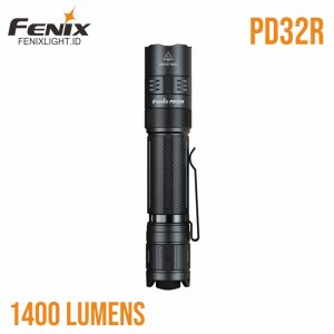 Fenix PD32R senter taktis 1400 lumen, tahan air dan debu.